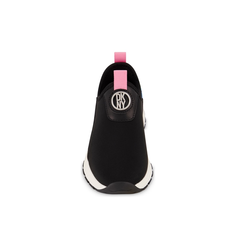 Dkny Big Girls Slip on Rainbow Elastic Logo Sneakers